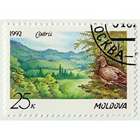 Почтовая марка Молдавии «Codrii», 1992